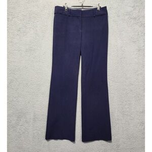 Loft Ann Taylor Womens Marisa Trouse Navy Blue Size 4 Tall Stretch Bootcut‎